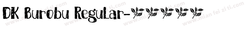 DK Burobu Regular字体转换